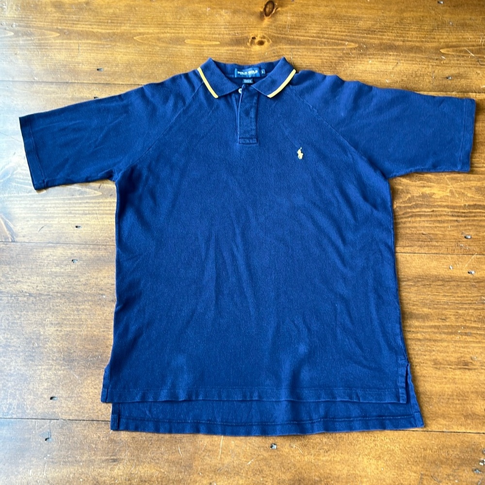 Polo Golf Ralph Lauren Navy Blue Short Sleeve Polo Shirt - Sz L